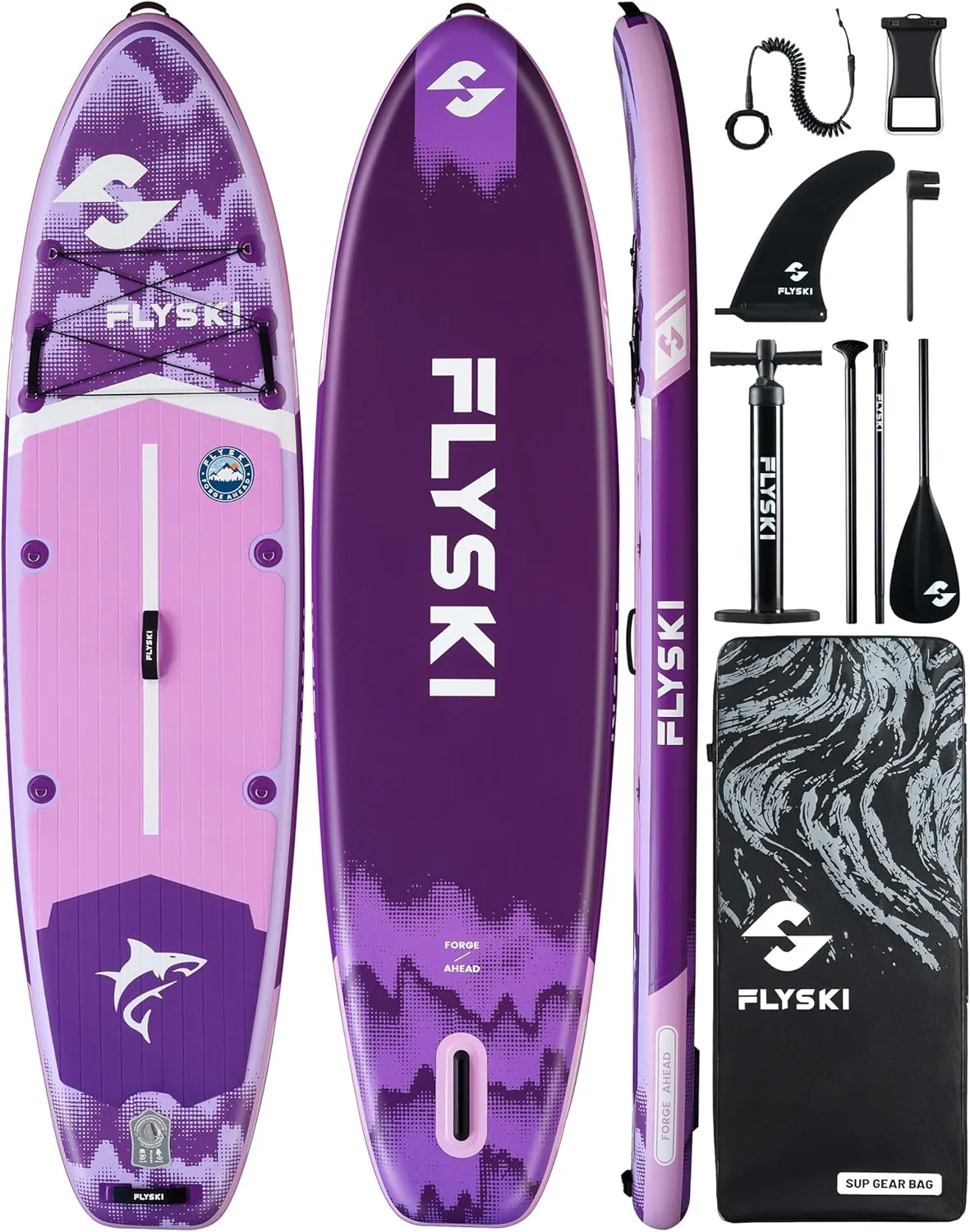 11'x34 Ultra Wide Paddleboards, Inflatable SUP&420lb Capacity for All Skill, Stand-up Paddle Board for Adults, Yoga/Fishing/Family, EVA Deck, US Fin, High-Pressure Pump, 100L Bag, Safety Leash