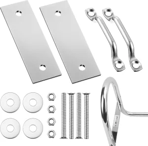 2 Pack Boat Dock Ladder Kit Compatible with Marine LHW-LAK AL-A3 AL-A4 AL-A5 & AL-C4 Pontoon Boat and Dock Ladders, Ship Parts and Accessories, Marine Hardware Part, Rust-Proof