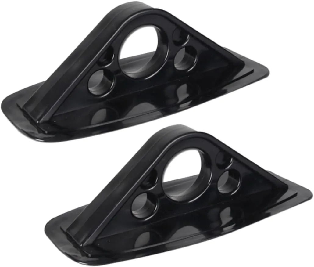 2Pcs PVC Paddle Bracket Fixed Frame Awning Sun Shade Mount Bases for Kayaking Accessories Compatible with Speedboats and Inflatable Rubber Boats Black