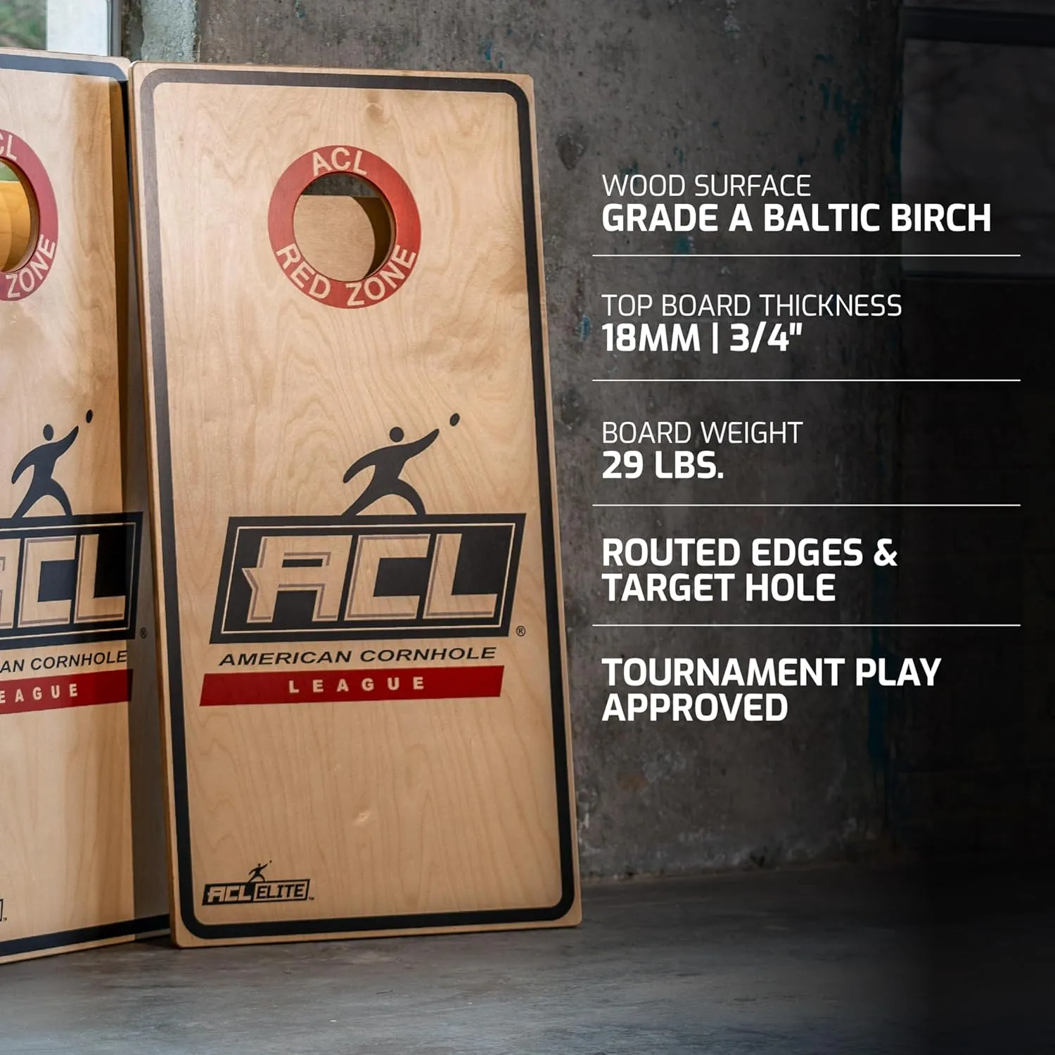 ACL Approved & Officially Licensed 2x4 Cornhole Boards - Regulation 24" x 48" - Solid Wood Legs - Dual Cross Beam Supports - CNC Precision Cut - Premium Surface - Furniture Grade Construction