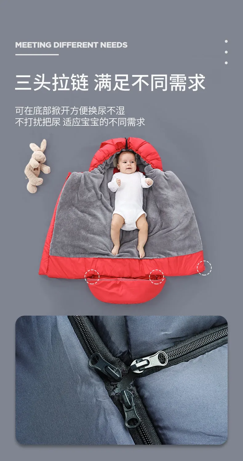 Baby Stroller Envelopes Warm Winter Sleeping Bag On a Stroller For Infant Wheelchair Envelopes Footmuff baby care