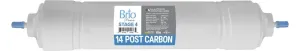 Brio Premier 14" Inline Straight-Type Coconut Shell G.A.C Filter 5 Micron