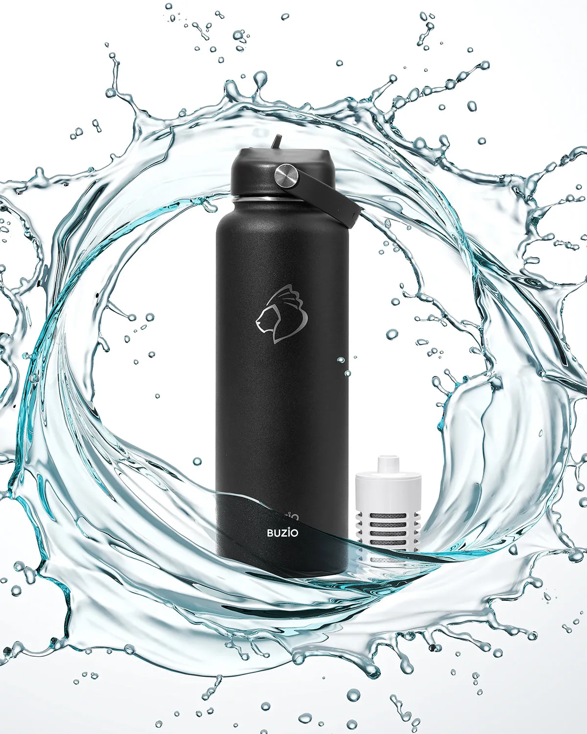 Buzio Water Bottle Activated Carbon Filter Replacement