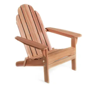 Cedar Folding Adirondack Chair - Handcrafted In Canada With Rot Resistant, Untreated, Western Red Cedar.