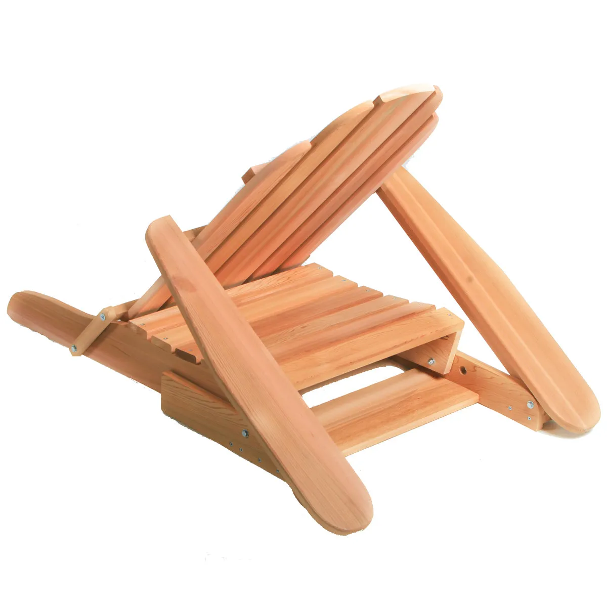 Cedar Folding Adirondack Chair - Handcrafted In Canada With Rot Resistant, Untreated, Western Red Cedar.
