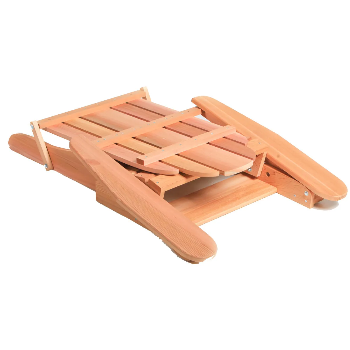 Cedar Folding Adirondack Chair - Handcrafted In Canada With Rot Resistant, Untreated, Western Red Cedar.