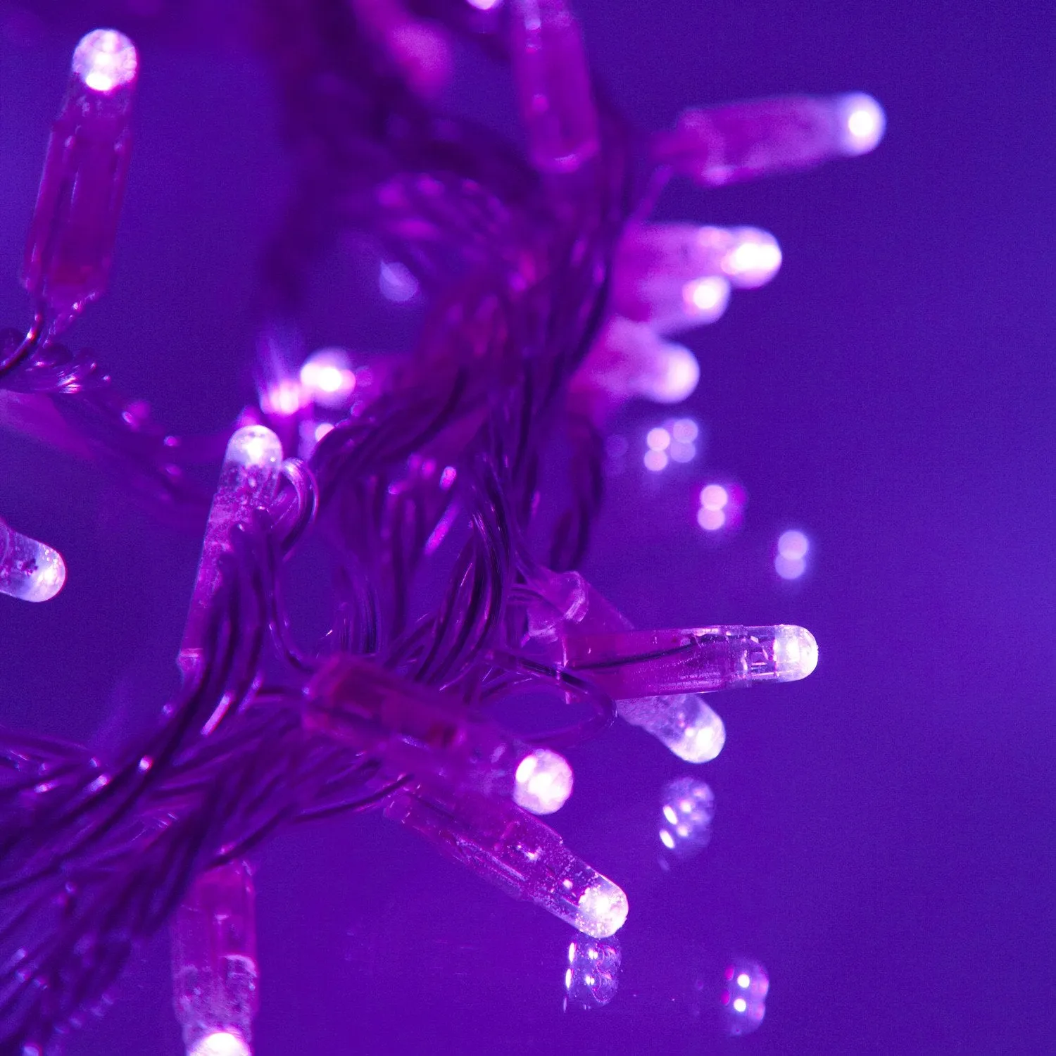 Core Connect 20m 200 Purple Connectable Fairy Lights Clear Cable