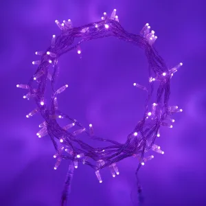 Core Connect 20m 200 Purple Connectable Fairy Lights Clear Cable