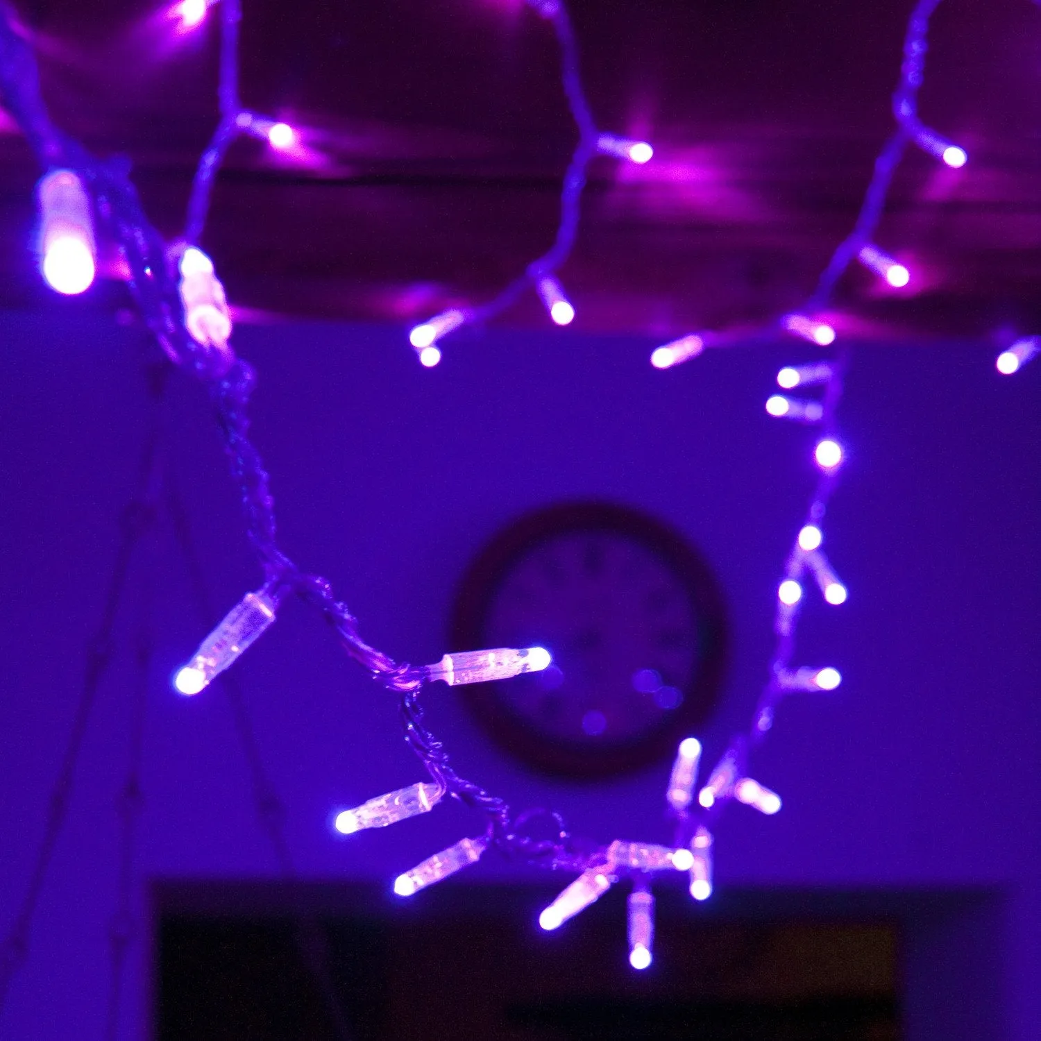 Core Connect 20m 200 Purple Connectable Fairy Lights Clear Cable