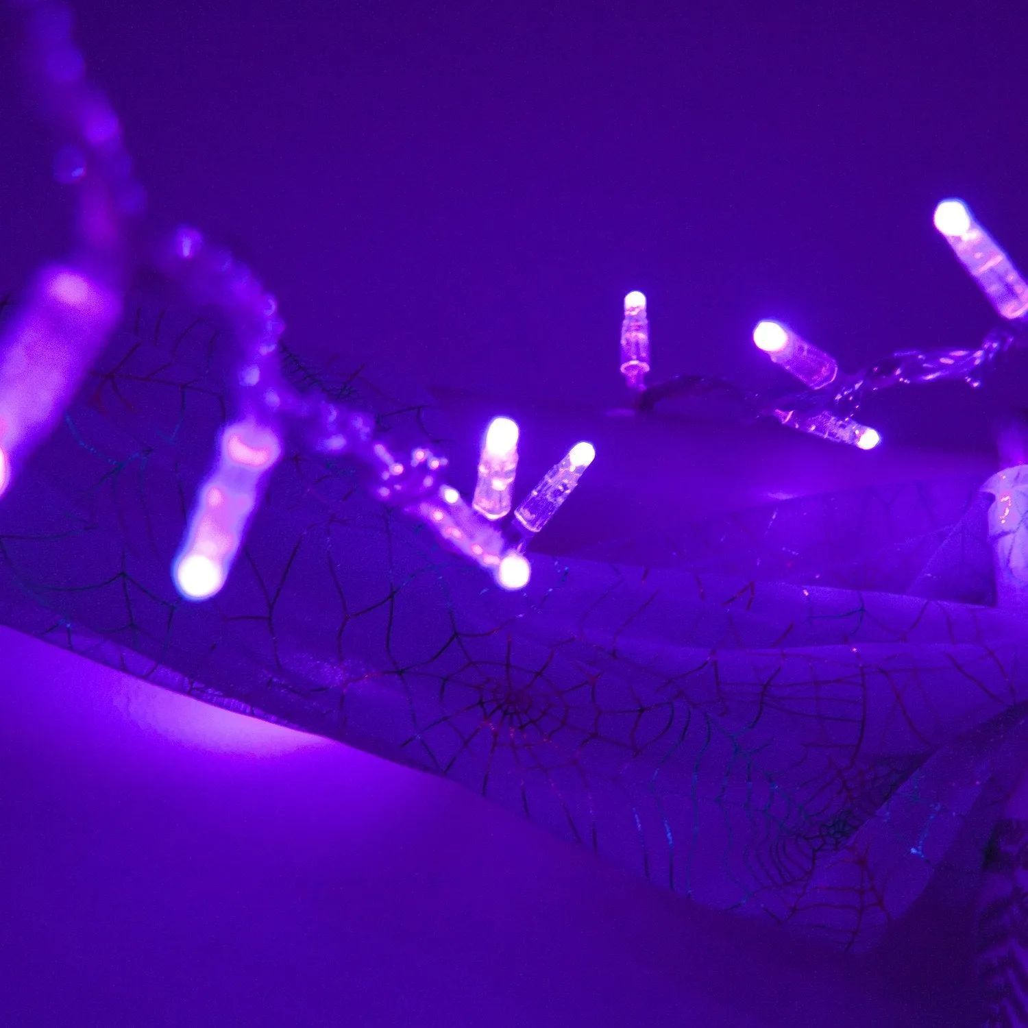 Core Connect 20m 200 Purple Connectable Fairy Lights Clear Cable