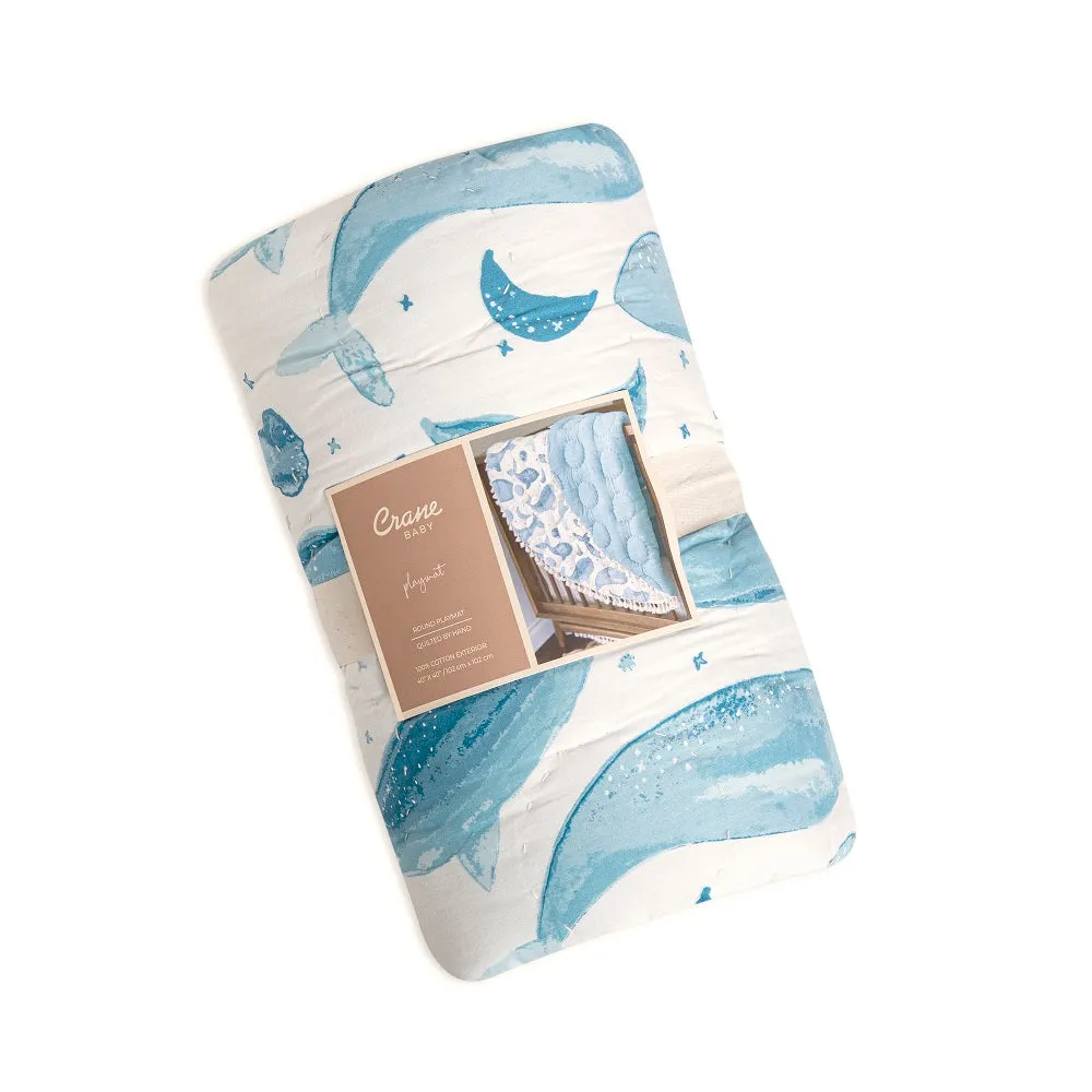Crane Baby Caspian Collection Quilted Playmat