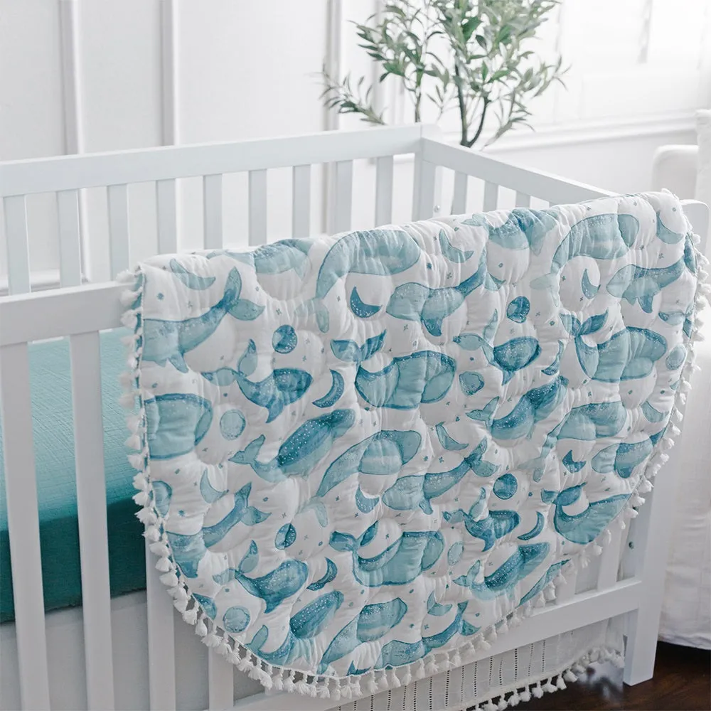 Crane Baby Caspian Collection Quilted Playmat