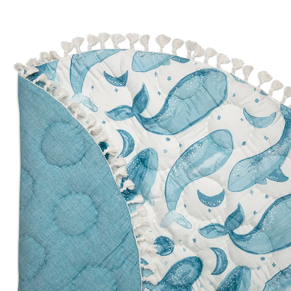 Crane Baby Caspian Collection Quilted Playmat