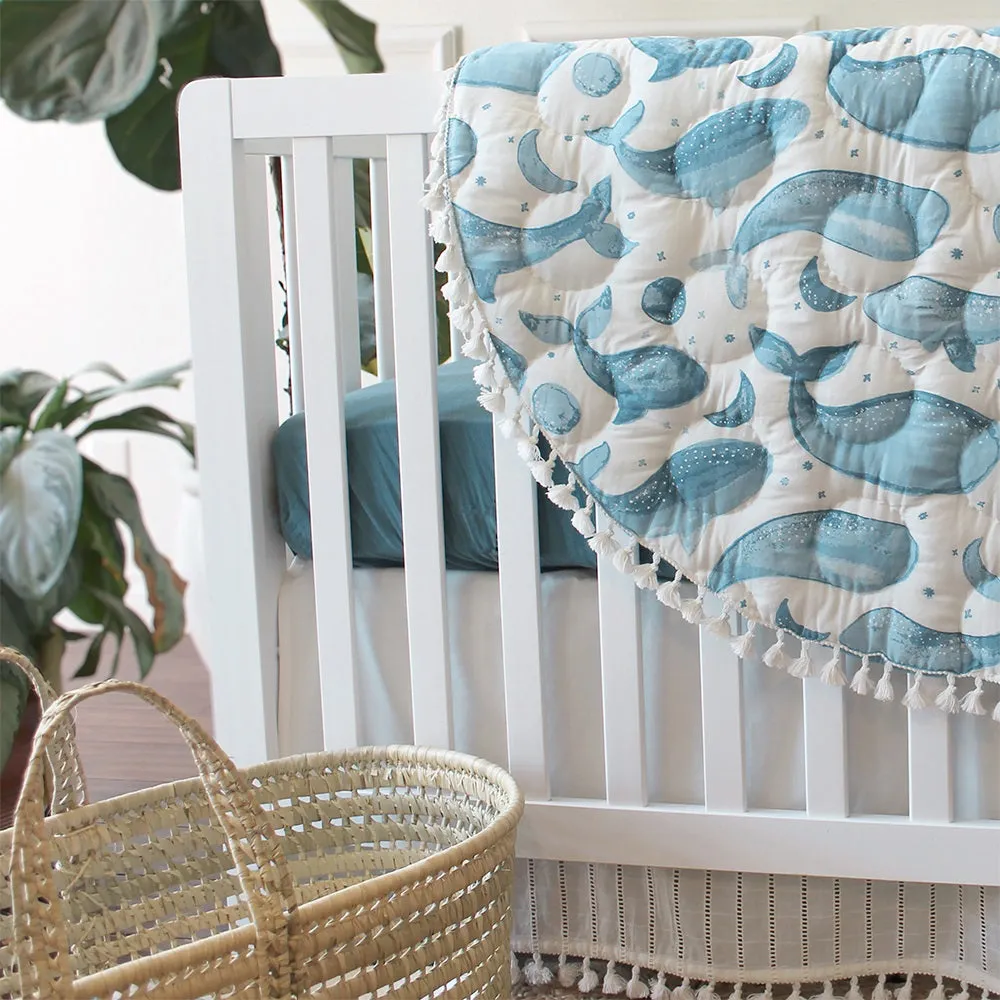 Crane Baby Caspian Collection Quilted Playmat