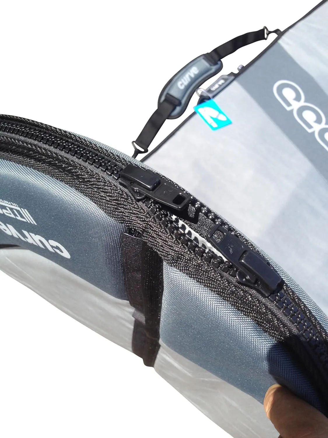 Curve Surfboard Travel Board Bag Longboard Single 7'6, 8'2, 8'8, 9'2, 9'6,10'2, 10'8, 11'2, 12'2 with 20mm Foam
