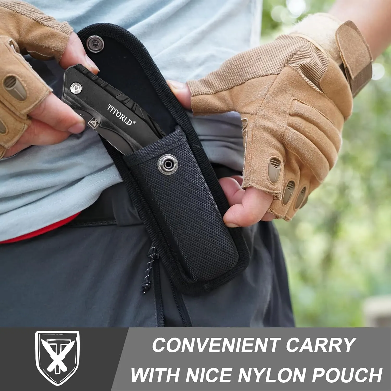 Gifts for Men Dad Husband Him Fathers Day, Pocket Knife Multitool, Unique Camping Hunting Fishing Tools Gift from Son Daughter Wife, Cool EDC Hiking Folding Knife