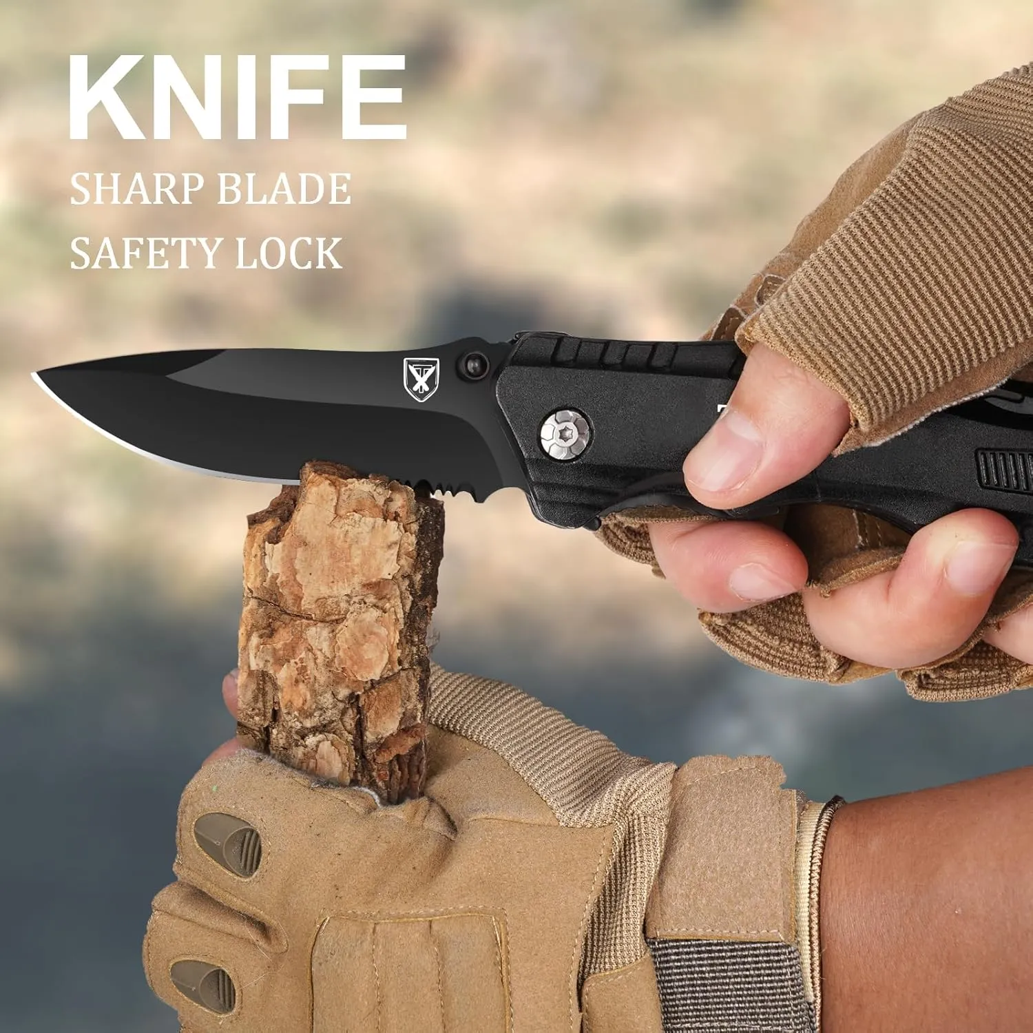 Gifts for Men Dad Husband Him Fathers Day, Pocket Knife Multitool, Unique Camping Hunting Fishing Tools Gift from Son Daughter Wife, Cool EDC Hiking Folding Knife