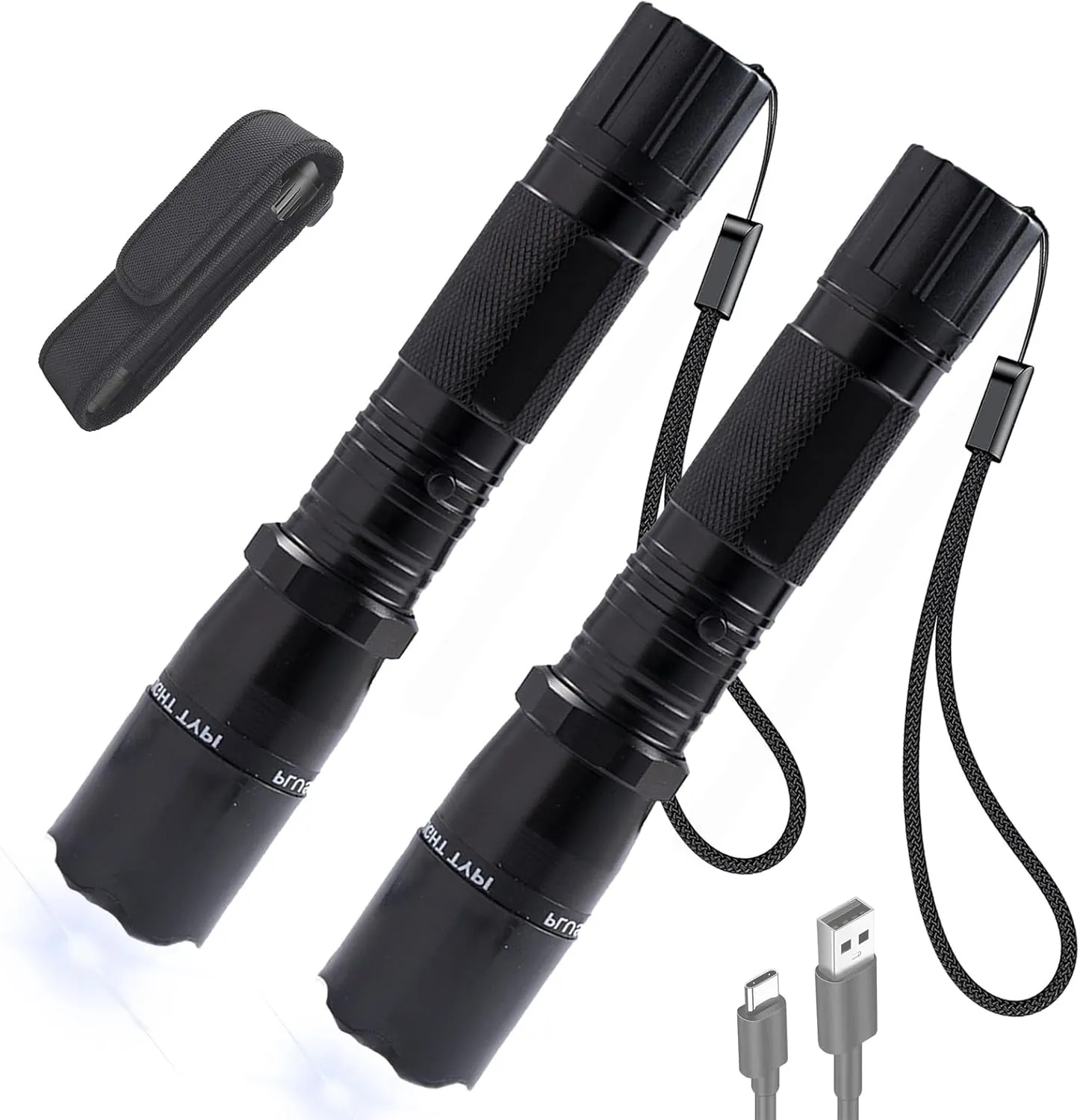 Gootatic Voltguard V95 Stun Torch  Light The Way, Gootatic Stun Flashlight, Rechargeable Tactical Flashlight, High Intensity, Long Lasting, Concealed Technology, for Night Walks, Outdoor Use (2PCS)
