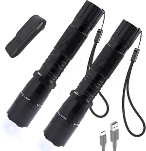 Gootatic Voltguard V95 Stun Torch  Light The Way, Gootatic Stun Flashlight, Rechargeable Tactical Flashlight, High Intensity, Long Lasting, Concealed Technology, for Night Walks, Outdoor Use (2PCS)