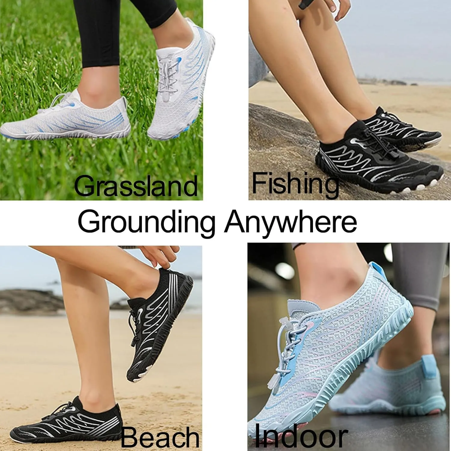 Grounding Shoes with Copper Grounded Footwear Barefoot Shoes Effectively Soft Comfortable