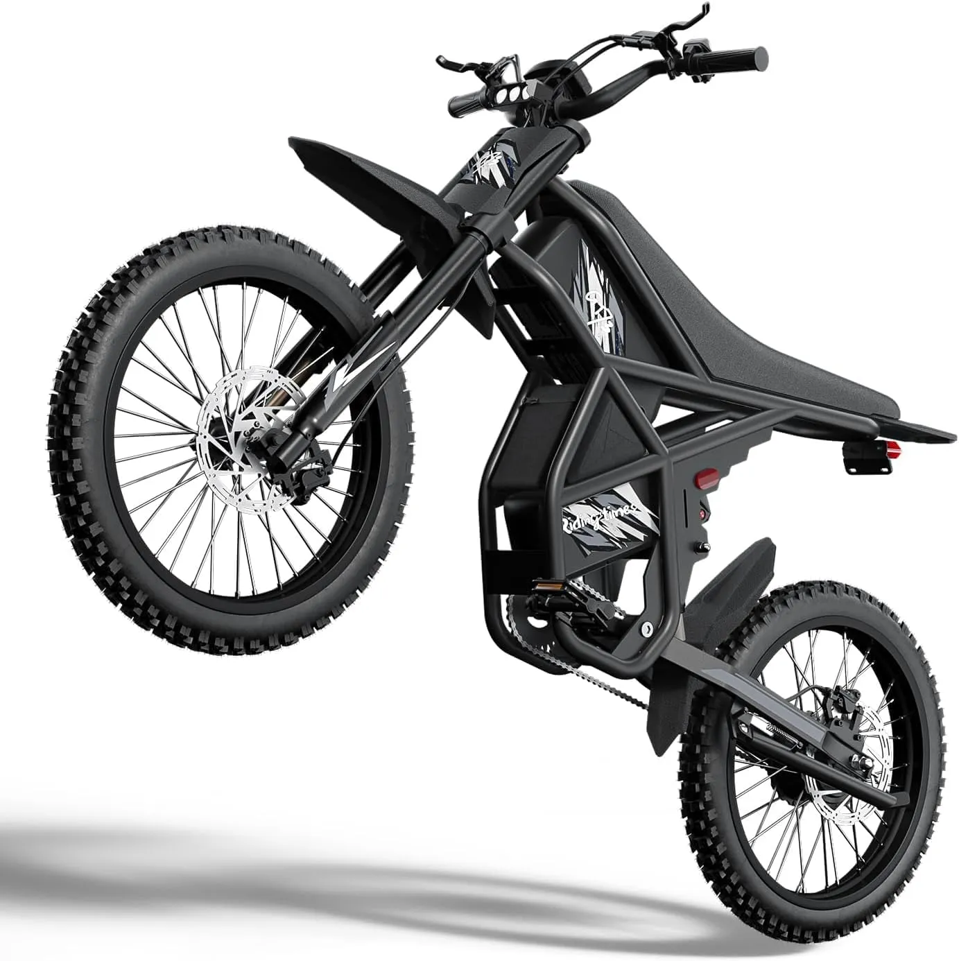 GT73 Electric Dirt Bike for Adults Teens, Upgraded 2400W Ebike with 36.4AH Dual Battery, 25 Inch Motorcycle Tires, Max 37 MPH & 85 Mile Long Range, Dual Hydraulic Brakes & Full Suspension