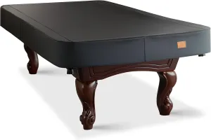 Heavy Duty Leatherette Billiard Pool Table Cover, Waterproof & Tearproof Covers for Pool Table 7/8/9FT Fitted (8 Feet/ Black)