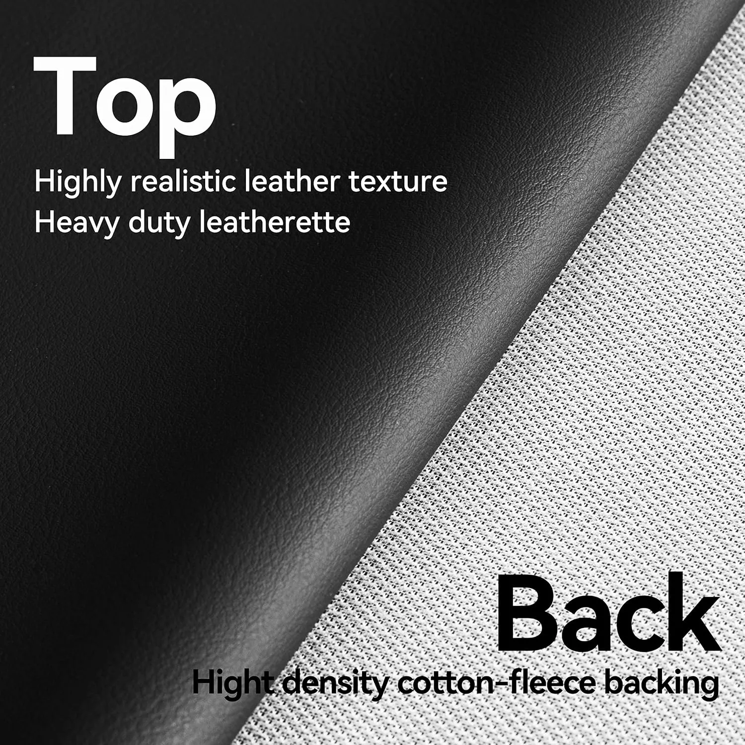 Heavy Duty Leatherette Billiard Pool Table Cover, Waterproof & Tearproof Covers for Pool Table 7/8/9FT Fitted (8 Feet/ Black)