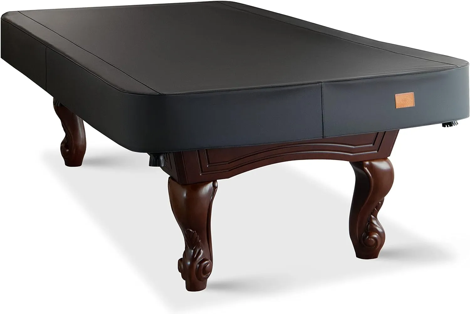 Heavy Duty Leatherette Billiard Pool Table Cover, Waterproof & Tearproof Covers for Pool Table 7/8/9FT Fitted (8 Feet/ Black)