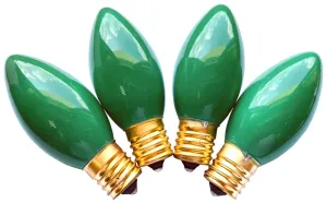 Hometown Holidays 16595 Replacement Bulb, 7 W, Intermediate Lamp Base, Incandescent Lamp, Ceramic Green Light :BX 25: QUANTITY: 1