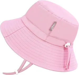 JAN & JUL Girls' Adjustable Water Resistant Bucket Sun-hat 50  UPF