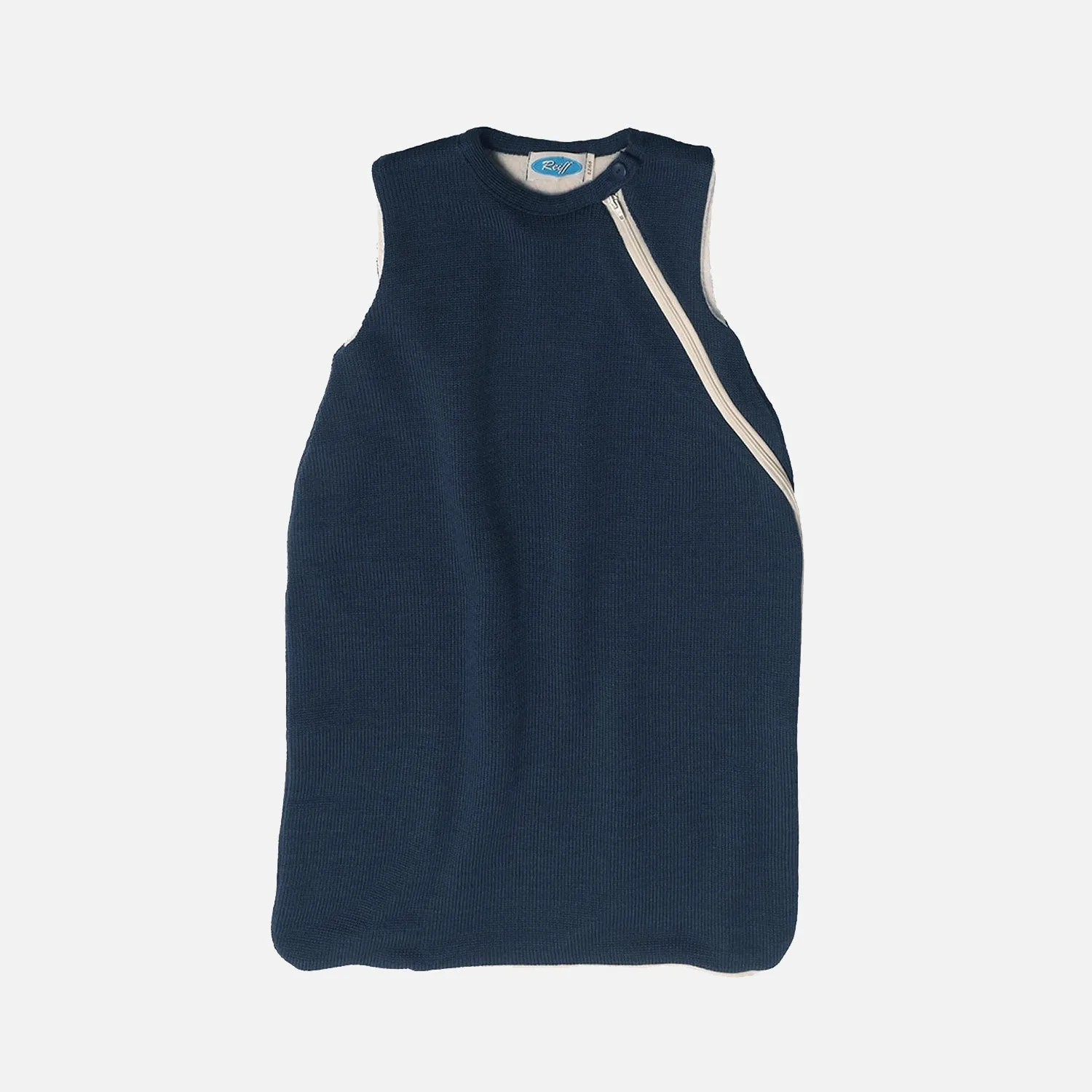 Merino Wool/Cotton Sleeveless Sleeping Bag - Navy