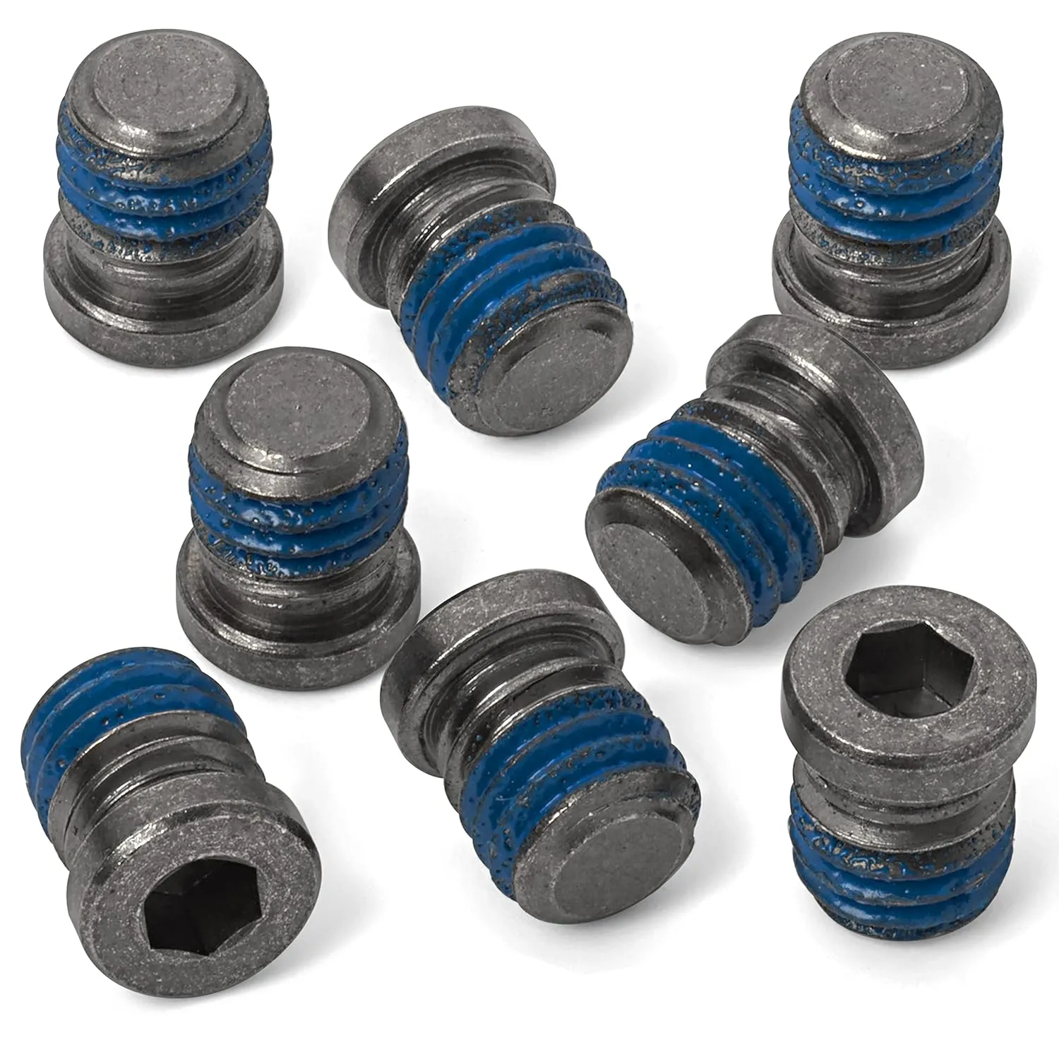 No-Profile Recessed Bottle Cage Boss Blanking & Sealing Screws (Off-Black, 8-Pack)