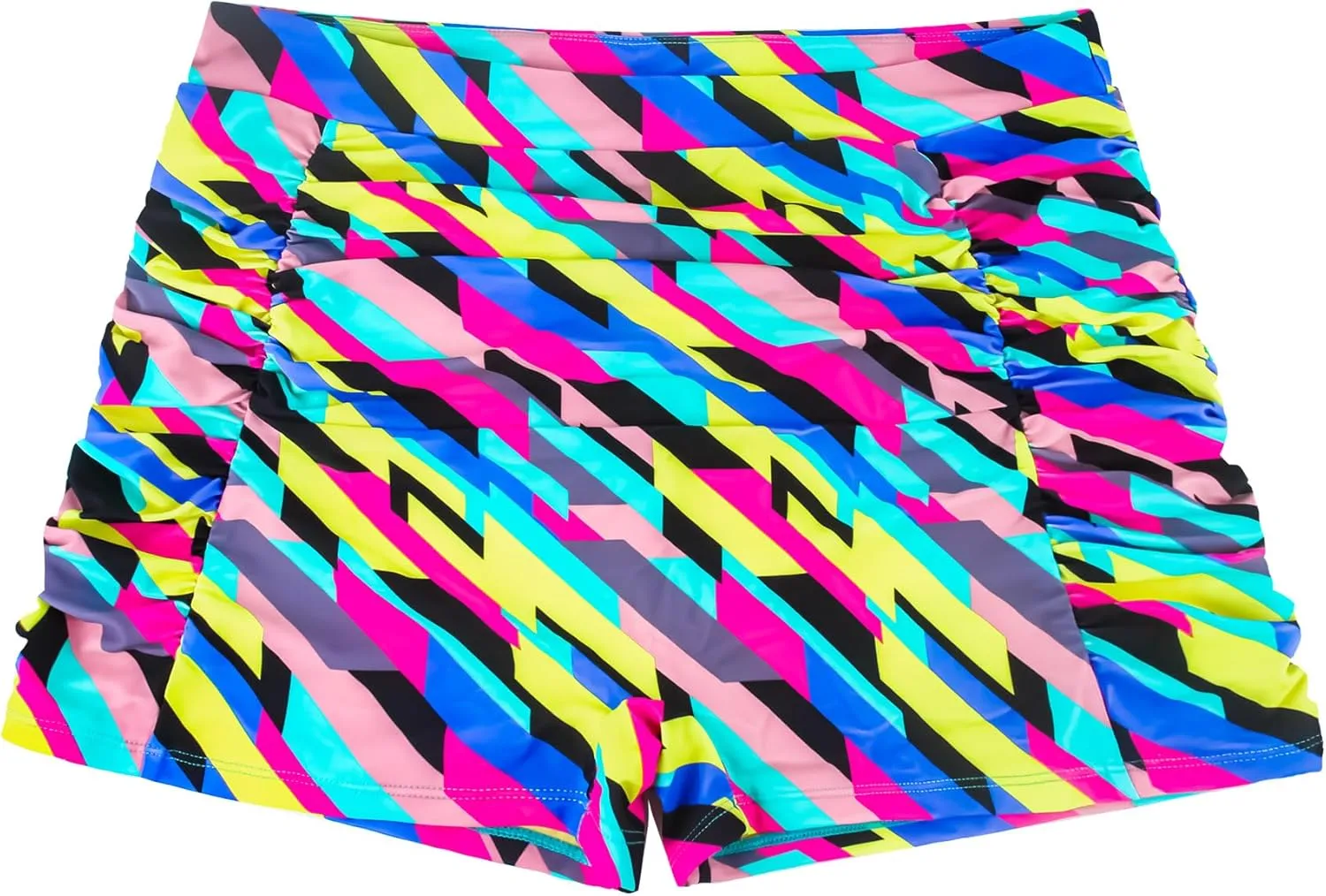 Ocean Blues Women's Plus Size 3" High Waisted Board Shorts Tummy Control Swim Bottom Boyleg Tankini Bottom