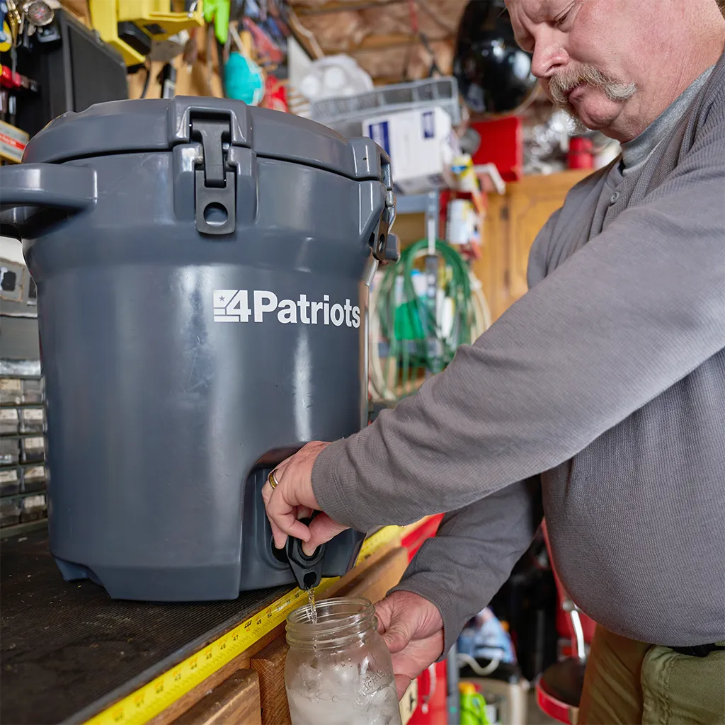 Patriot Pure Outdoor Filtration Cooler - 5-Gallon Water System