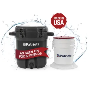 Patriot Pure Outdoor Filtration Cooler - 5-Gallon Water System
