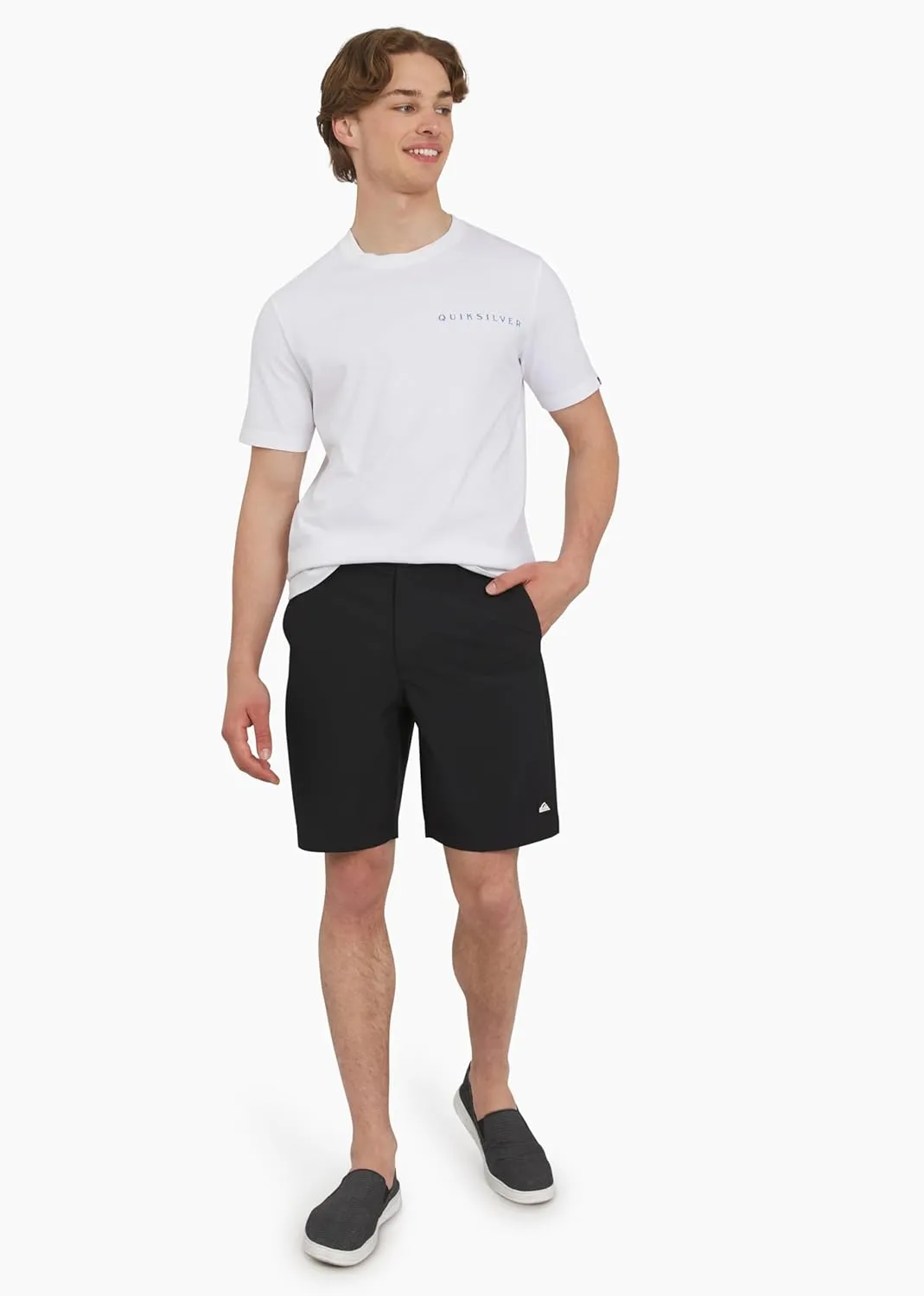 Quiksilver Men's Regular Fit Fixed Waist Water Friendly Active Hybrid Shorts