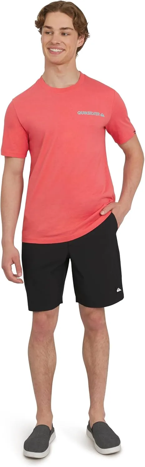 Quiksilver Men's Regular Fit Fixed Waist Water Friendly Active Hybrid Shorts