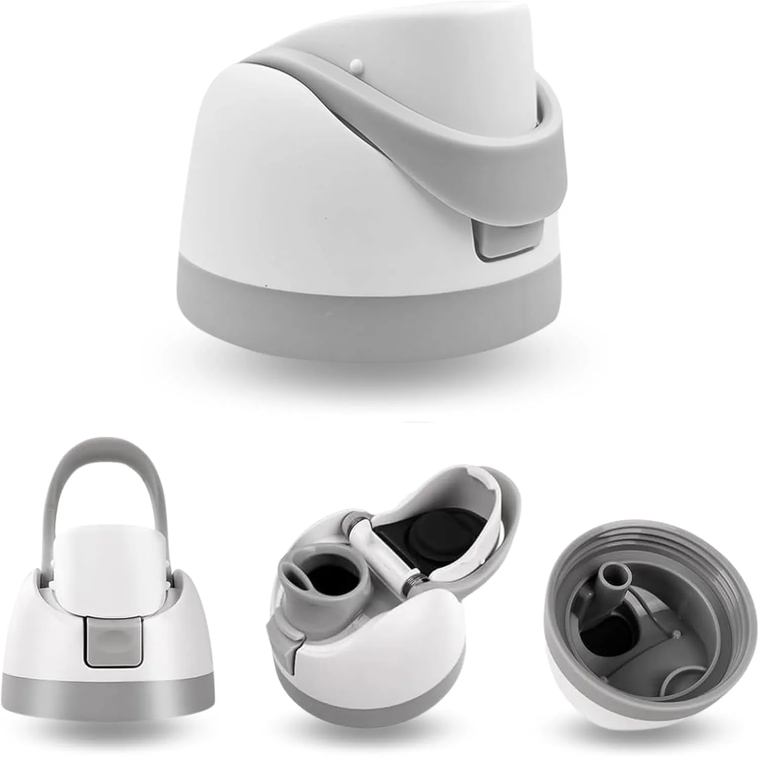 Replacement Lid Compatible with Owala Freesip, For Owala Cup 16oz 24oz 32oz 40oz, Owala Replacement Lid Accessory, Leakproof, One Button Water Bottle Top Replacement BPA-Free (White 1)