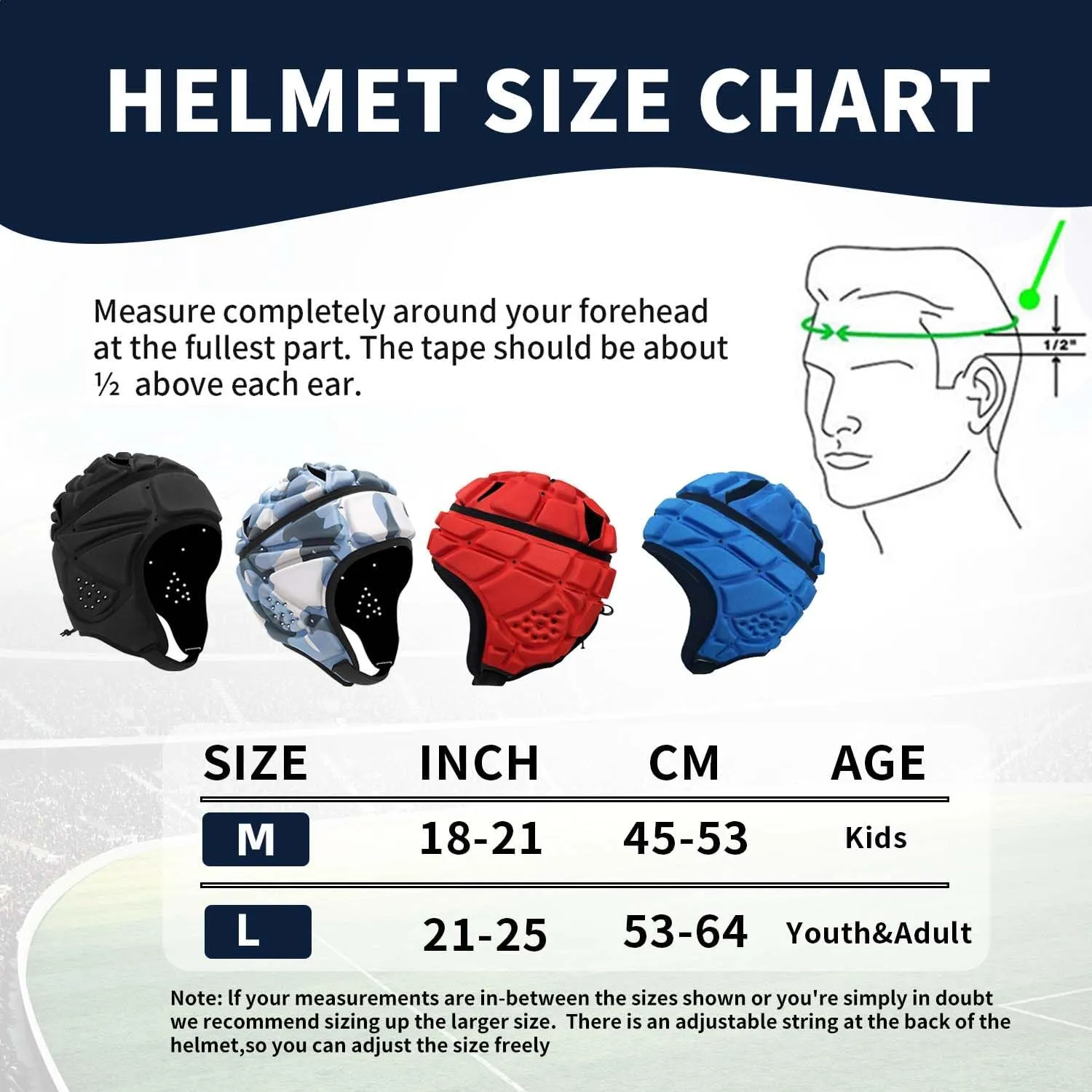 Soft Flag Football Helmet 7v7 Rugby Padded Headguards Protective Gear for Youth Kids