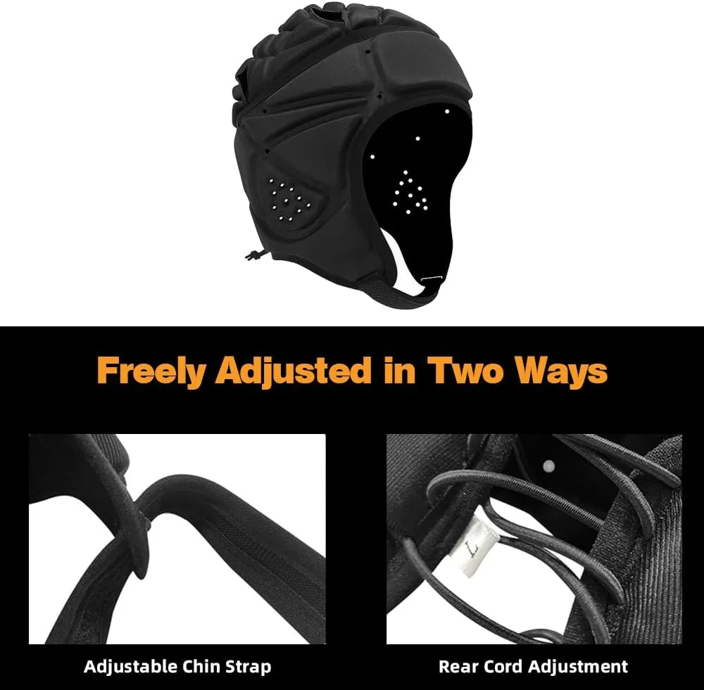 Soft Flag Football Helmet 7v7 Rugby Padded Headguards Protective Gear for Youth Kids