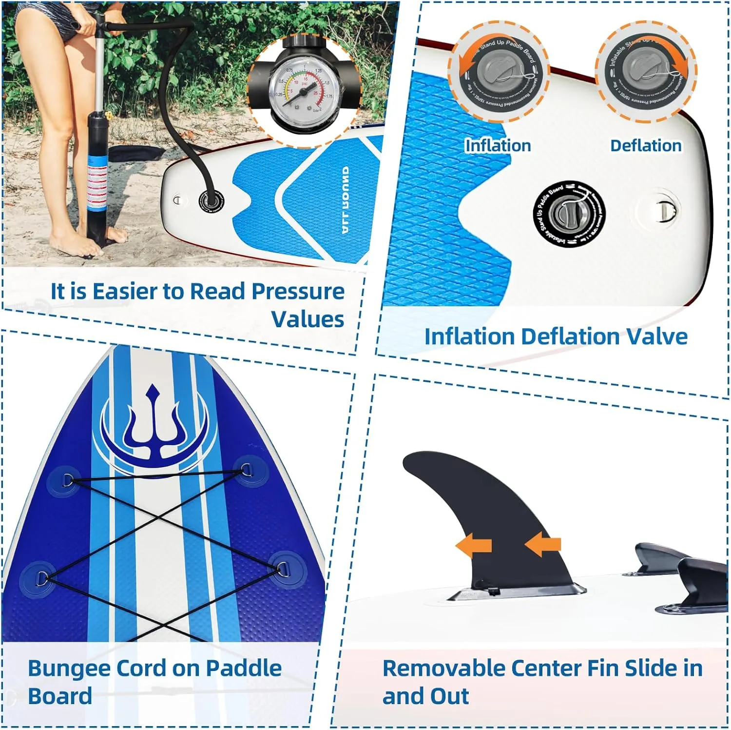 Stand Up Paddle Board Ultra-Light Inflatable Paddleboard with Accessories for Adults & Youth of All Skill Levels