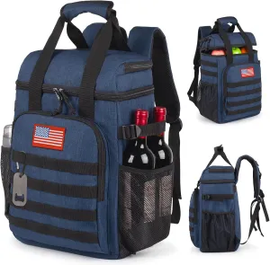 Tactical Backpack Cooler,Lunch Backpack for Men Adults Work with HandleSoft Cooler Backpack Insulated Waterproof Leak Proof