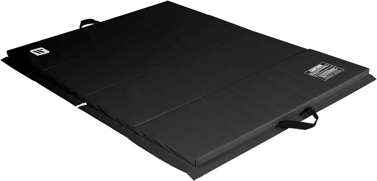 We Sell Mats - 4 ft x 6 ft x 2 - Personal Fitness & Exercise Mat for Home Workout - Lightweight and Folds for Carrying  All Purpose Gym Mat  Thick Mat for Yoga, Pilates, Stretches, Floor Exercises